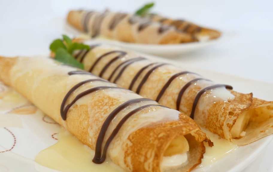 Recette : Crêpes au fromage blanc et à la banane