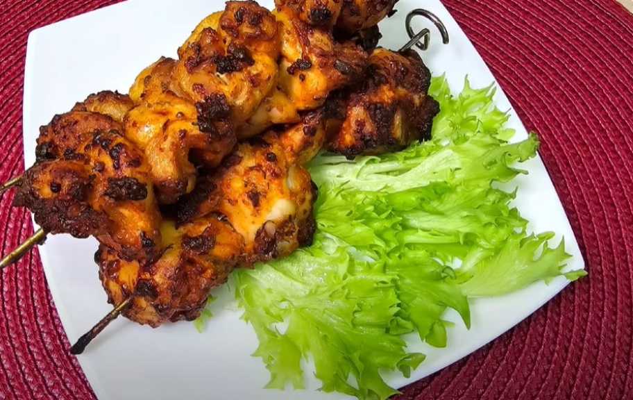Recette : Brochettes de poulet à la friteuse à air