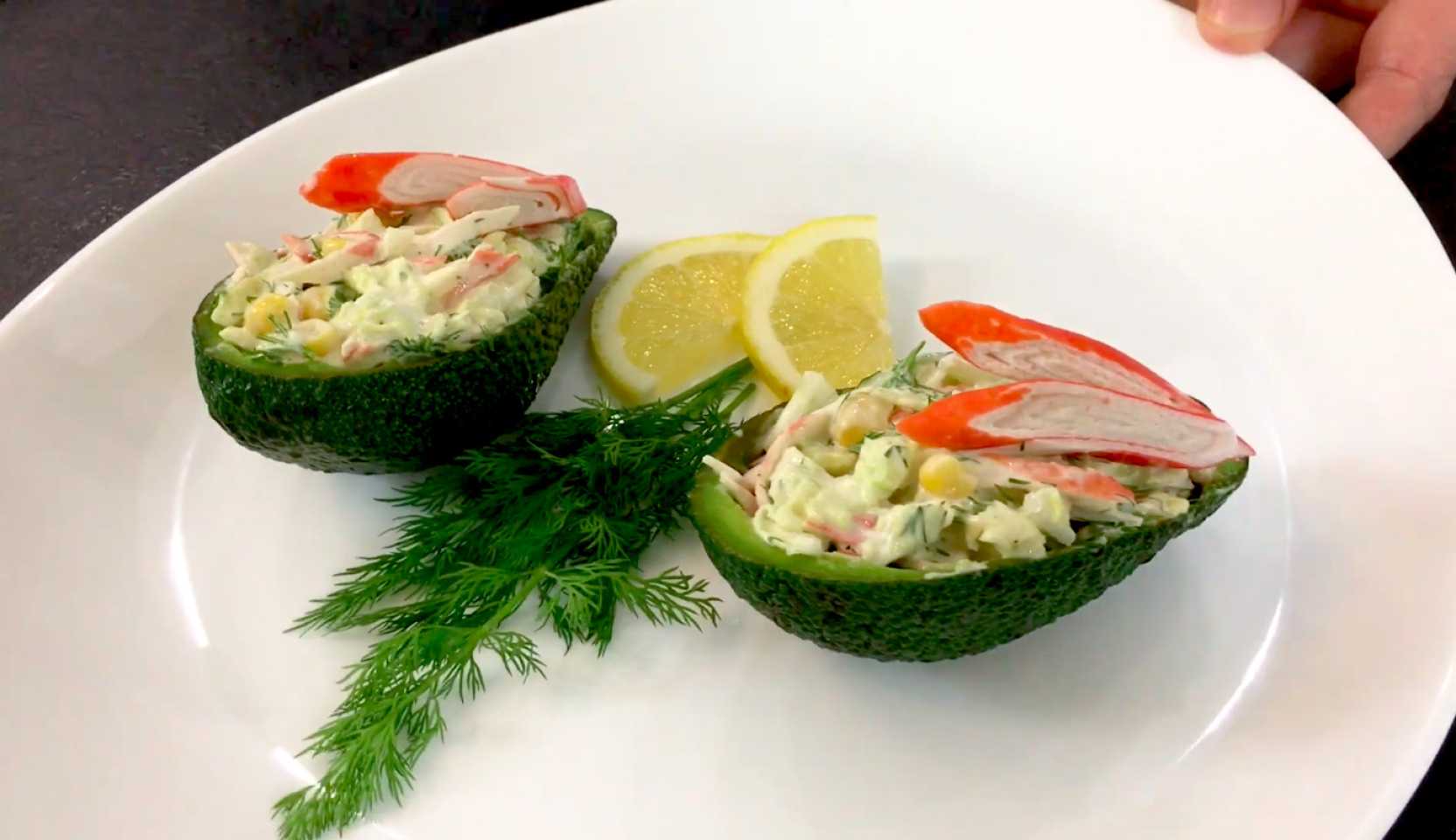 Image du plat : Salade de crabe à l'avocat