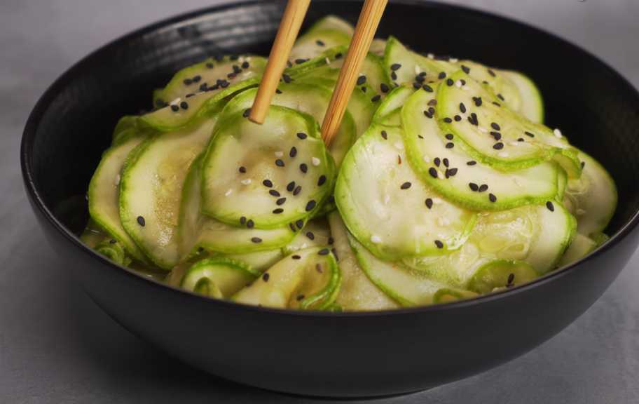 Recette : Courgettes marinées à la japonaise