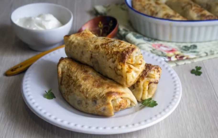 Recette : Crêpes aux pommes de terre et aux champignons