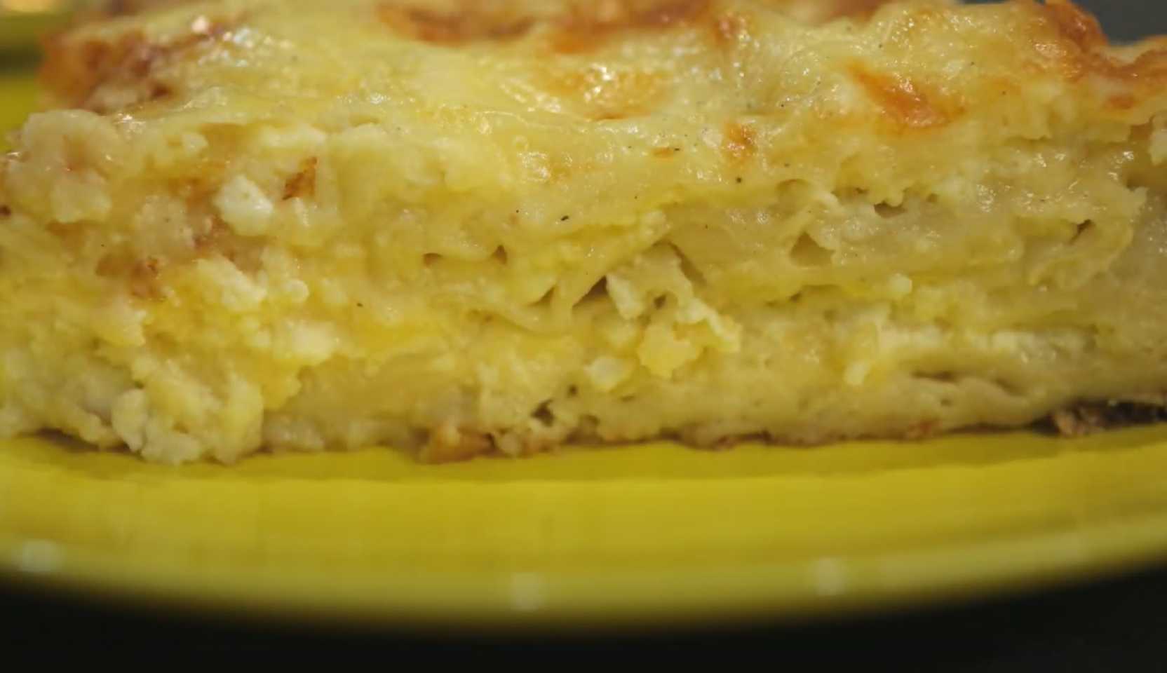 Image du plat : Achma à base de lavash, de fromage blanc et de fromage.