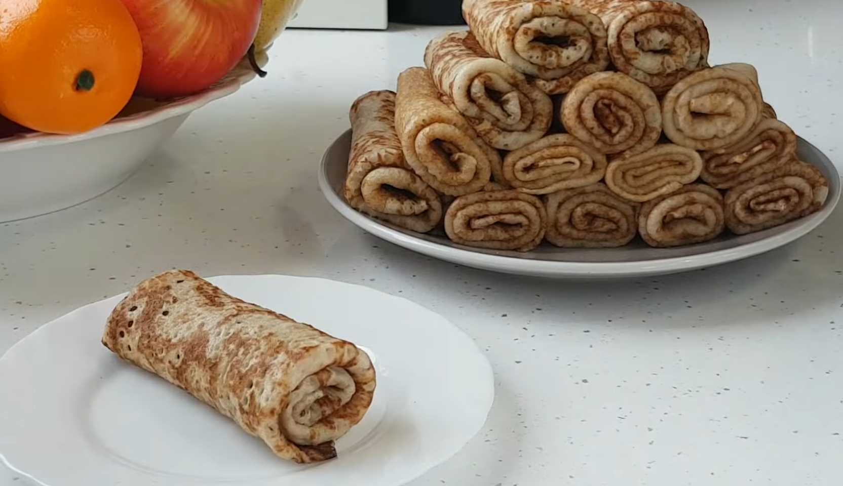 Image du plat : Crêpes avec yaourt à boire