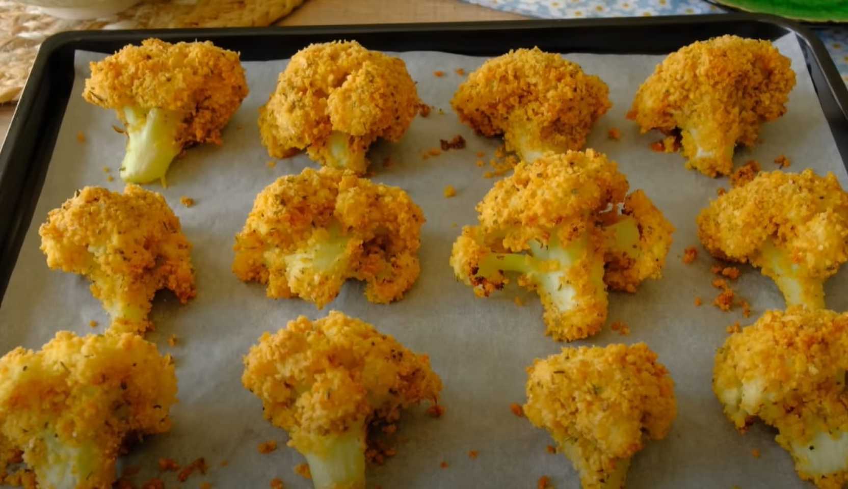 Image du plat : Chou-fleur cuit au four avec des pois chiches