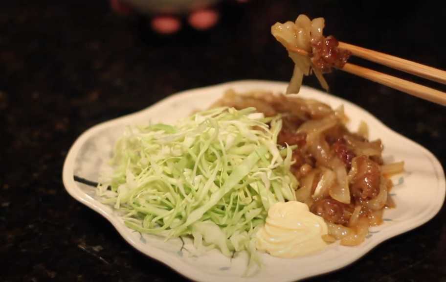 Recette : Shogayaki au porc et au gingembre