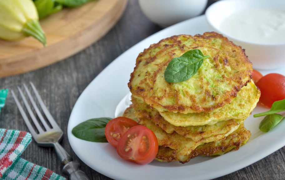 Recette : Crêpes de courgettes à la semoule