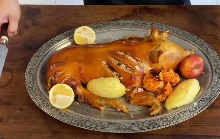 Recette : Cochon de lait rôti