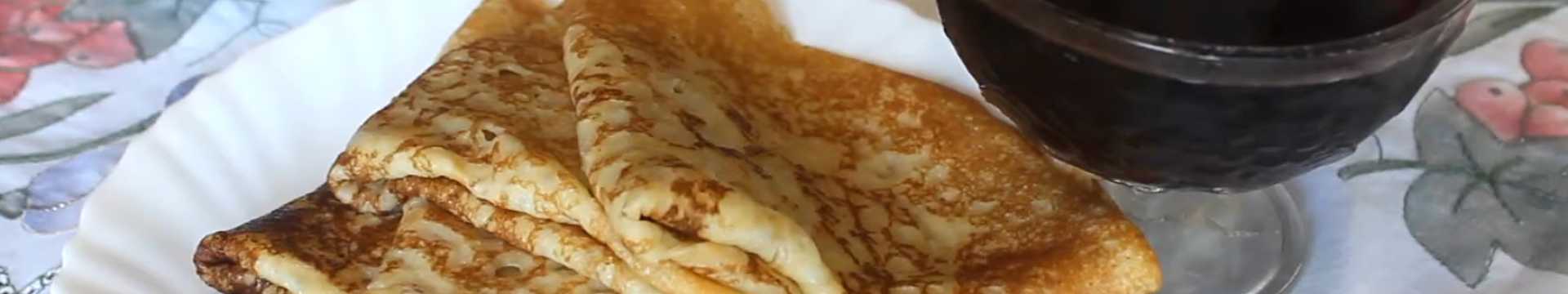 Crêpes au lait en poudre et aux œufs