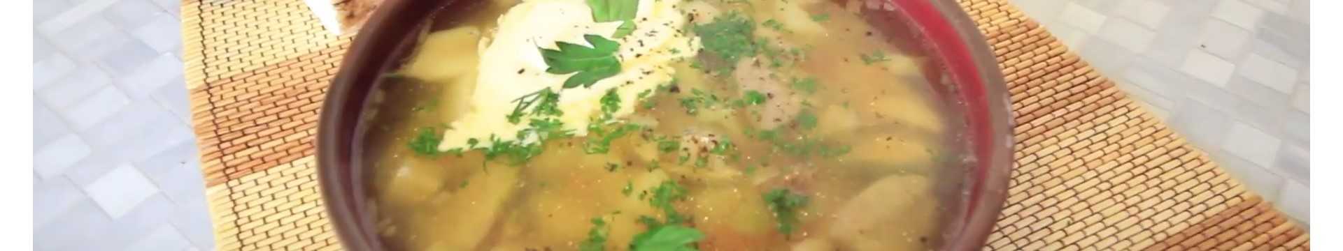 Soupe aux cèpes et vermicelles