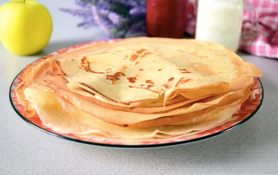 Recette : Crêpes au lait et à l'eau