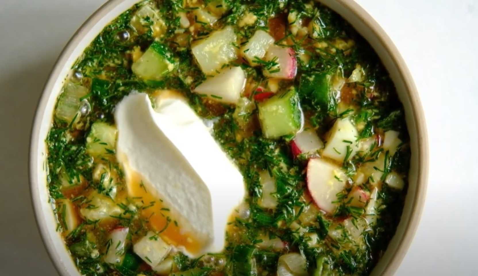 Image du plat : Okroshka classique avec du kvas