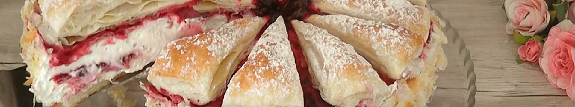 Gâteau feuilleté à la crème au yaourt