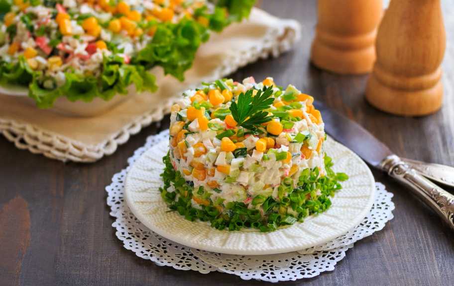 Recette : Salade de crabe au maïs et au concombre
