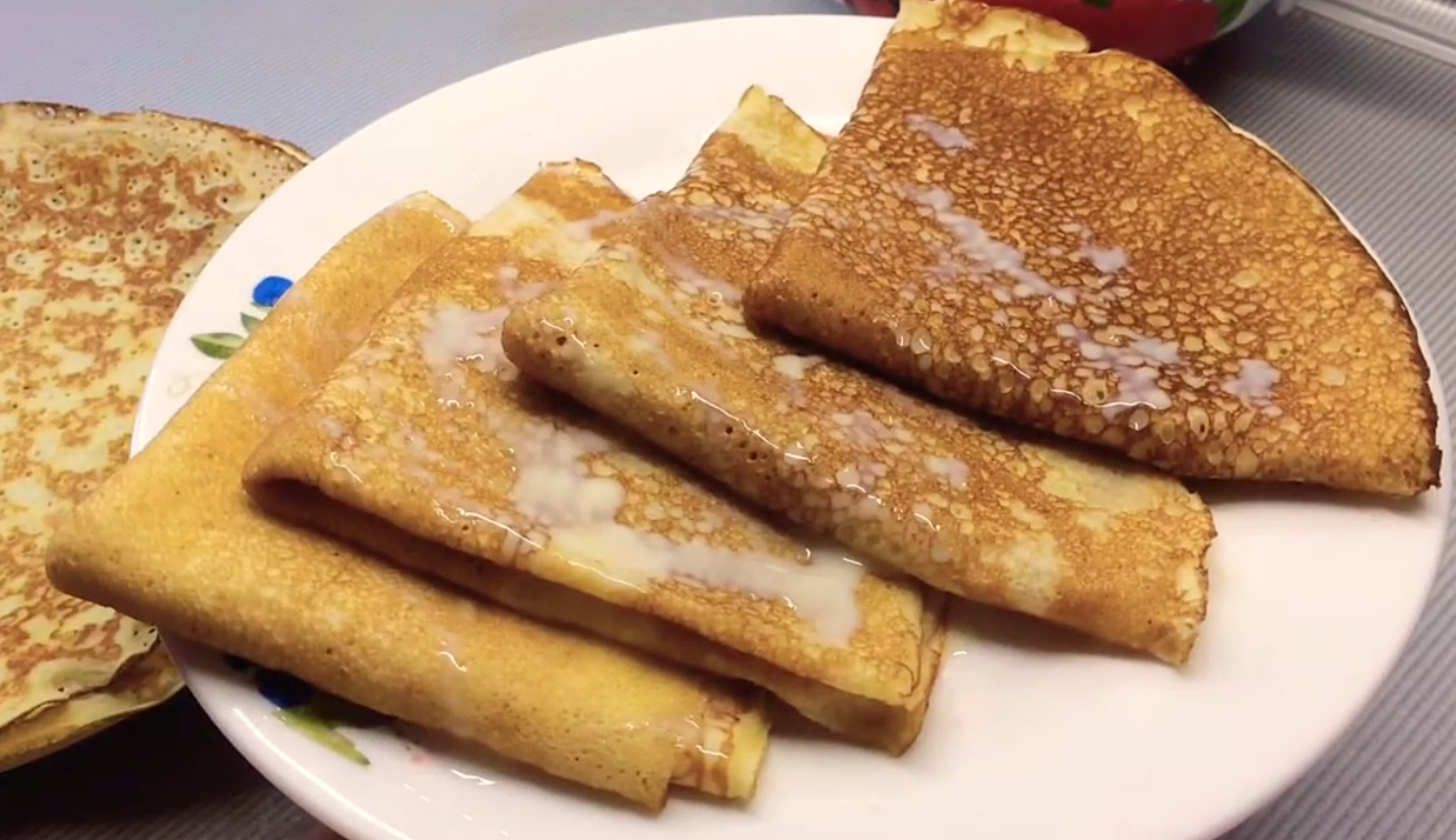 Image du plat : Crêpes au lait caillé