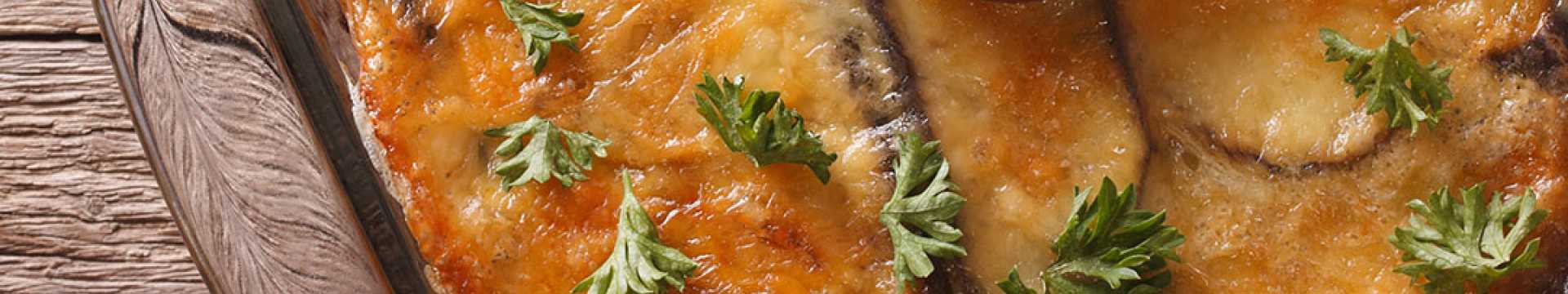 Gratin d'aubergines au fromage