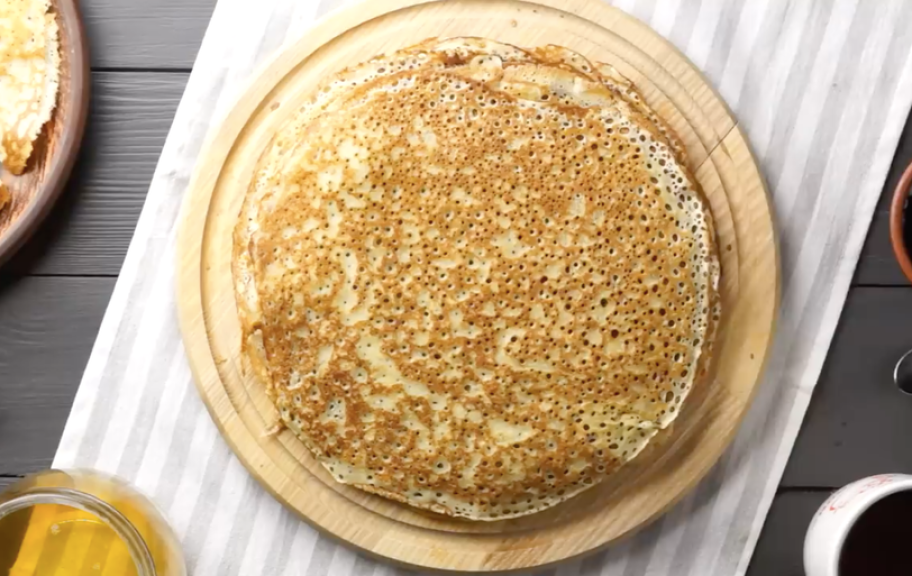 Recette : Crêpes au lait trouées