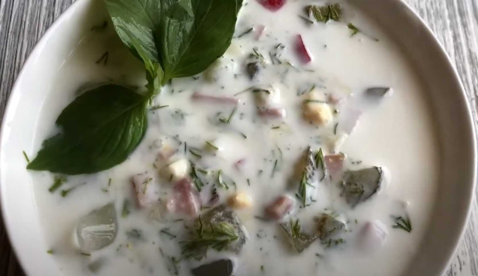 Image du plat : Okroshka avec cornichons et kvas