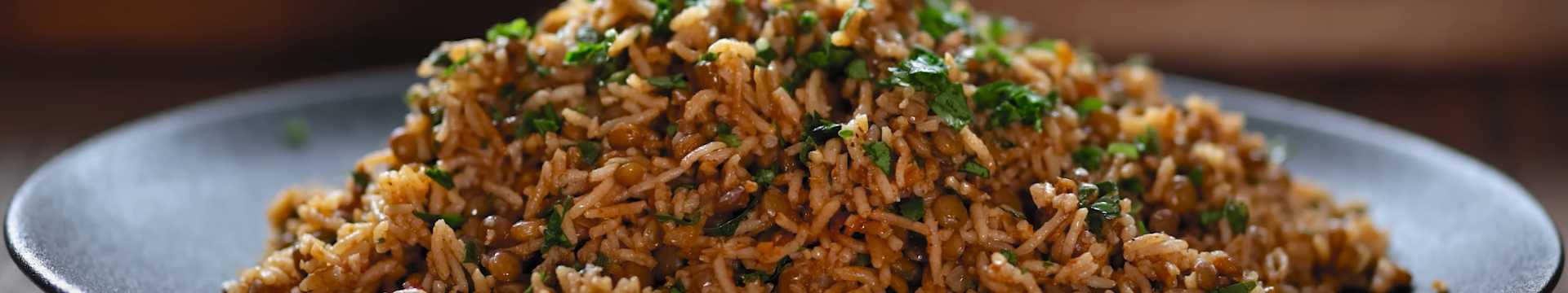 Lentilles méditerranéennes au riz