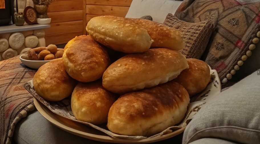 Recette : Beignets frits aux œufs et aux oignons verts dans du kéfir