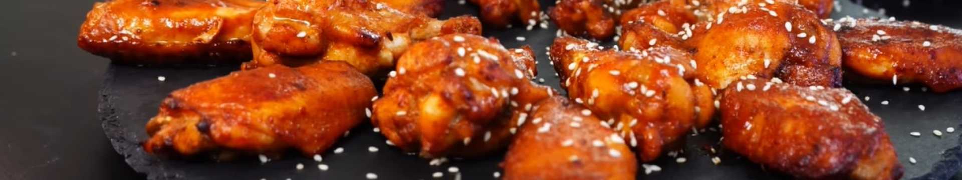 Ailes de poulet dans des poires