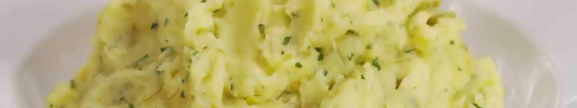 Purée de pommes de terre aux poireaux