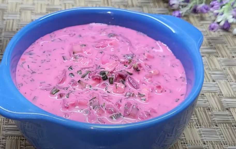 Recette : Bortsch froid aux betteraves bouillies