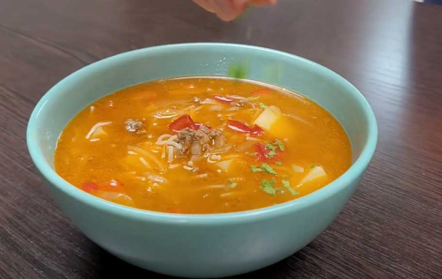 Recette : Soupe à la viande hachée