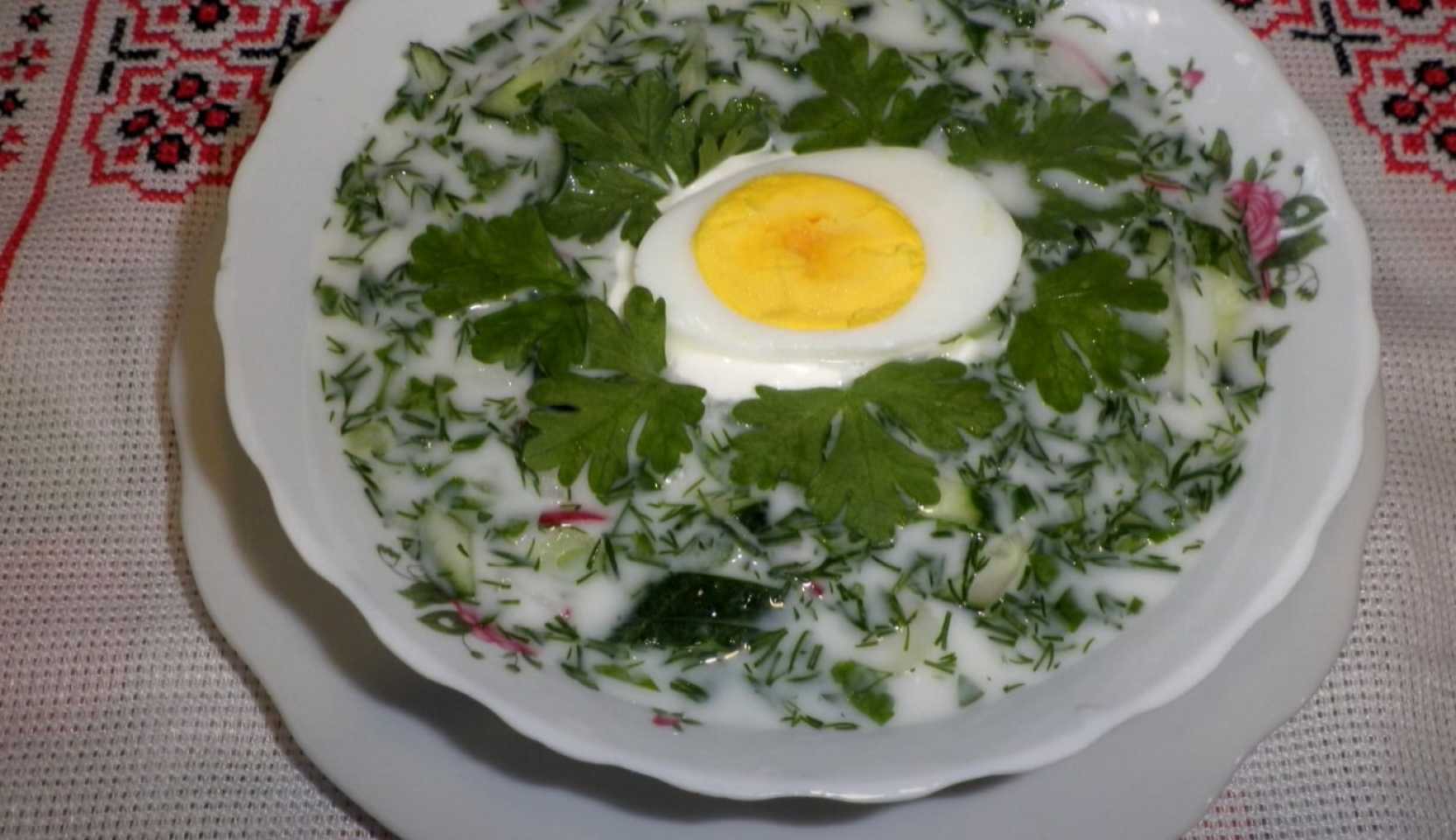 Image du plat : Okroshka aux radis et au kéfir
