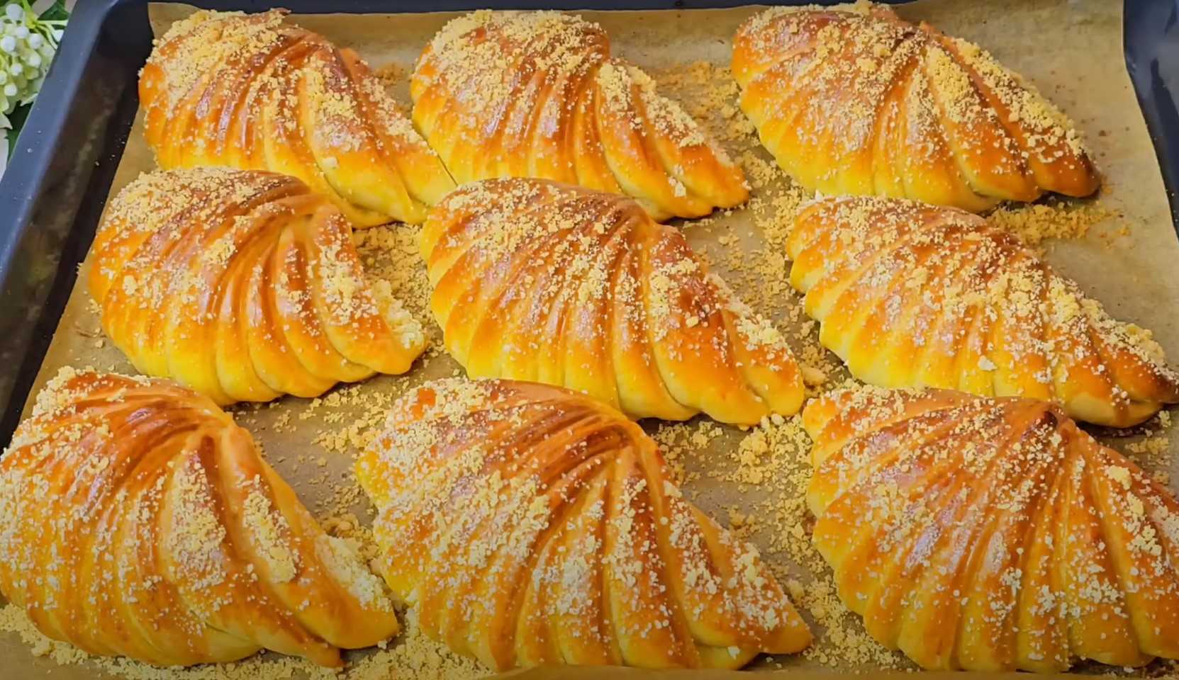 Image du plat : Croissants façonnés pour le thé
