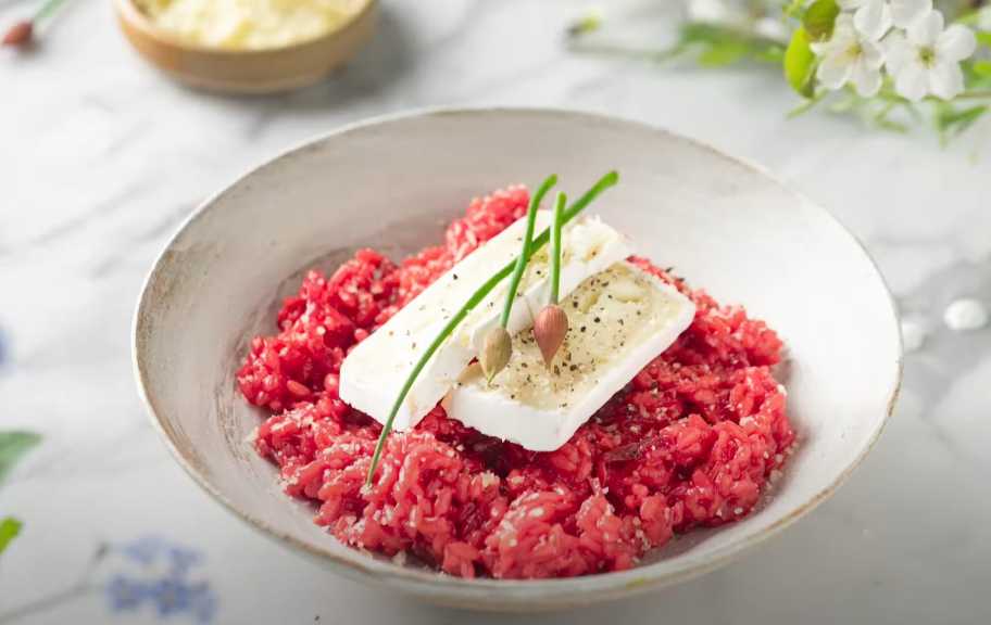 Recette : Risotto aux betteraves et au brie