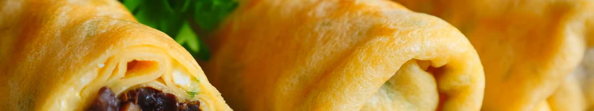 Crêpes aux champignons et au fromage