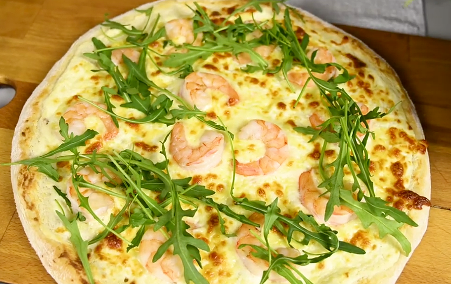 Recette : Pizza aux fruits de mer
