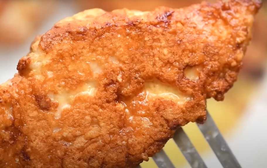 Recette : Blanc de poulet gratiné au parmesan