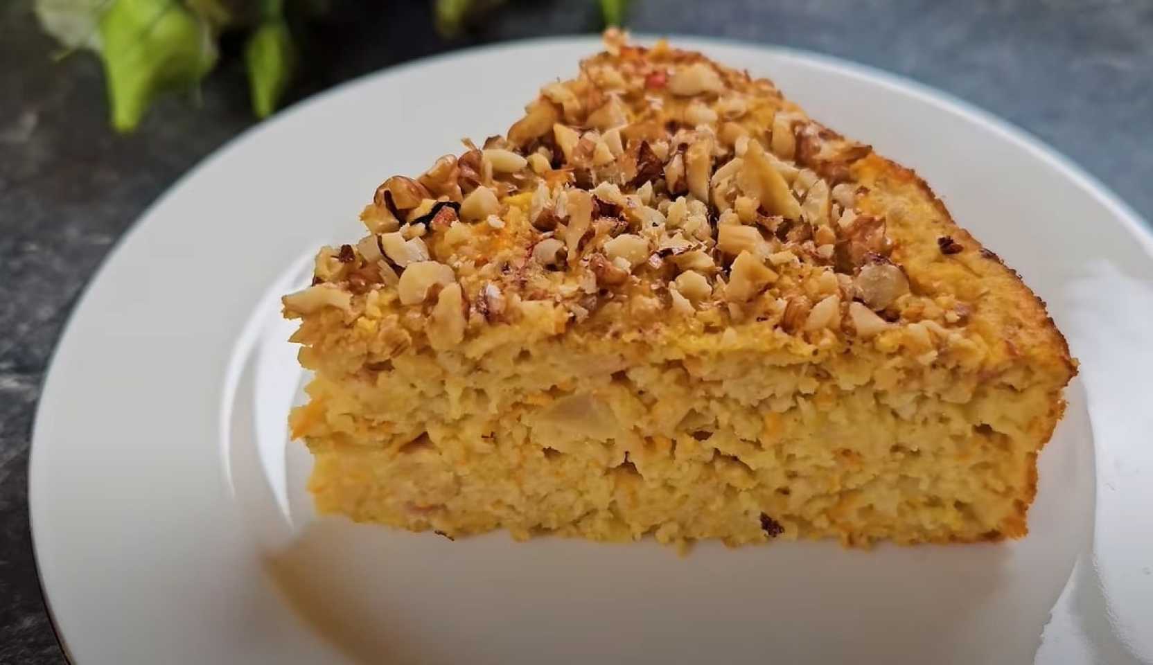 Image du plat : Gâteau aux pommes et aux carottes sans farine