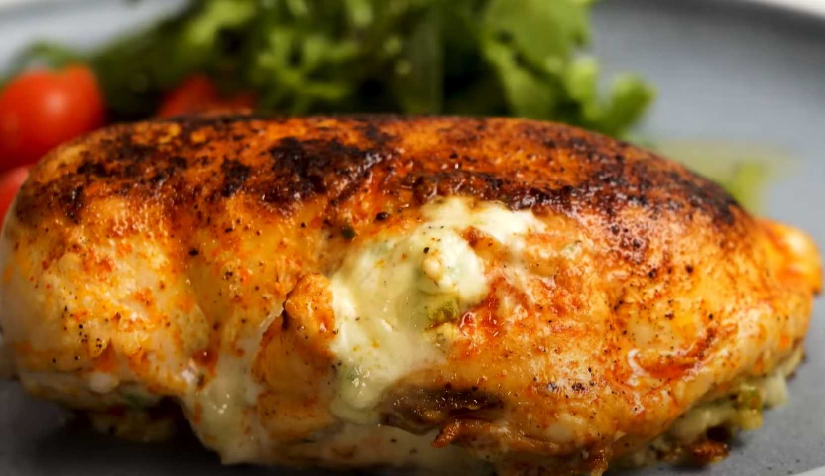 Image du plat : Blanc de poulet farci aux jalapeños