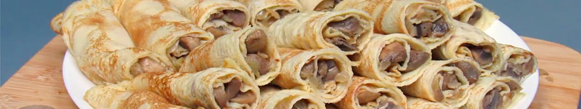Crêpes aux champignons