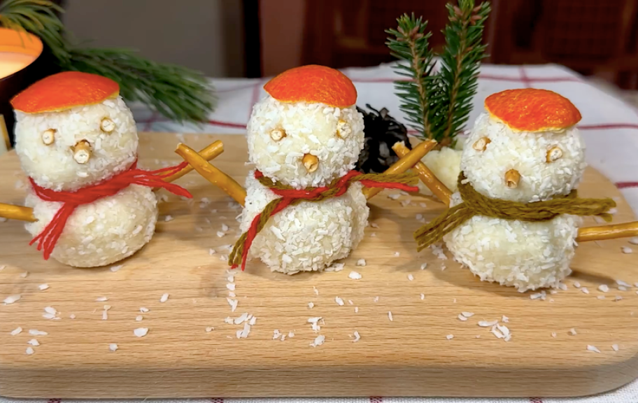 Recette : Cupcakes sushi en forme de bonhomme de neige pour le Nouvel An