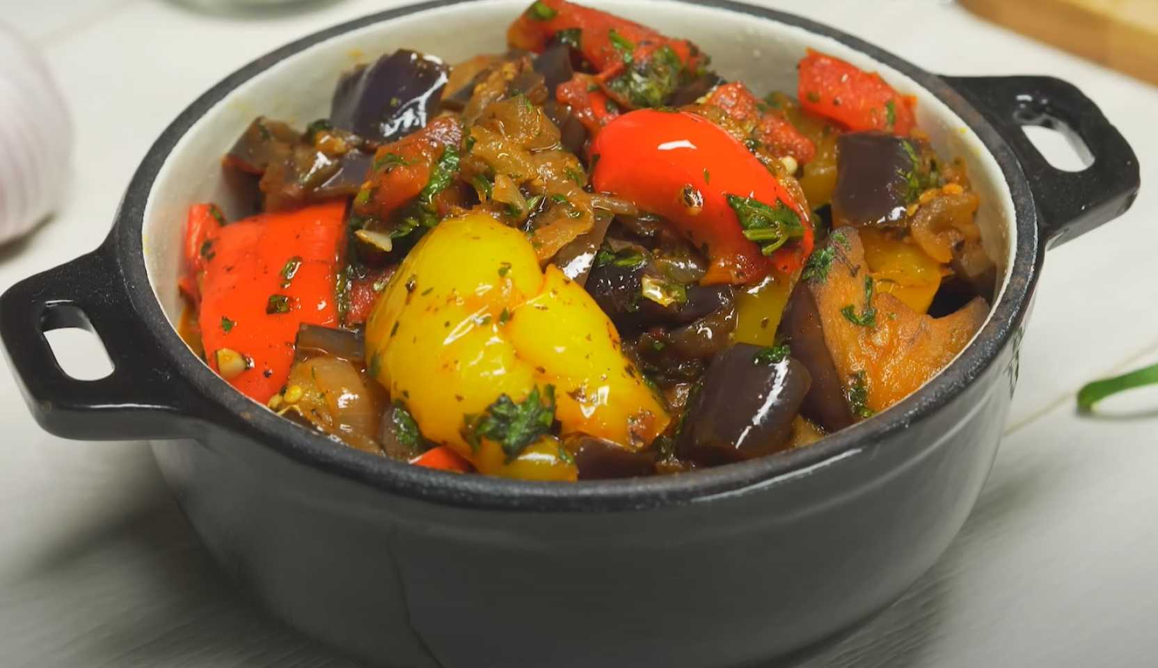 Image du plat : Aubergines sautées aux tomates