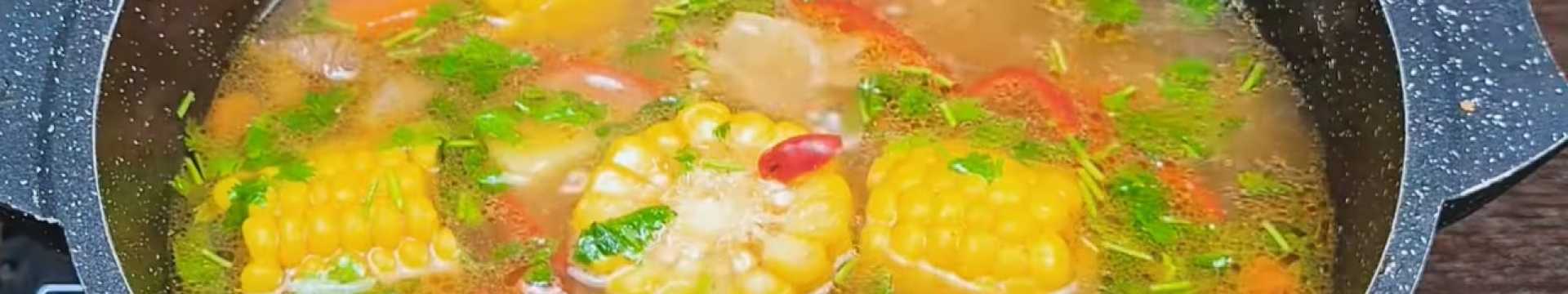soupe en épis de maïs
