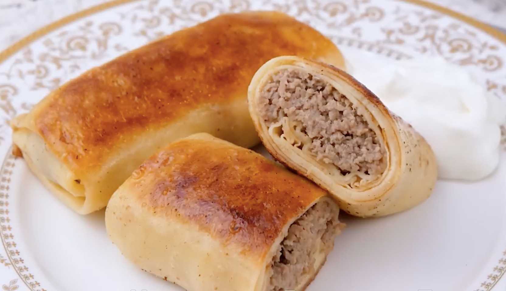 Recette populaire : Crêpes à la viande