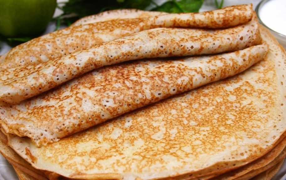 Recette : Crêpes au lait caillé et aux trous