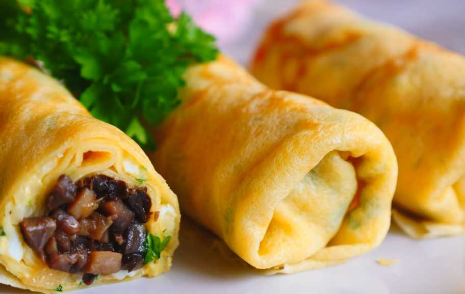Recette : Crêpes aux champignons et au fromage