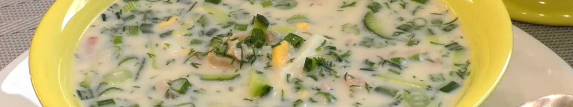 Okroshka sans pommes de terre sur kéfir