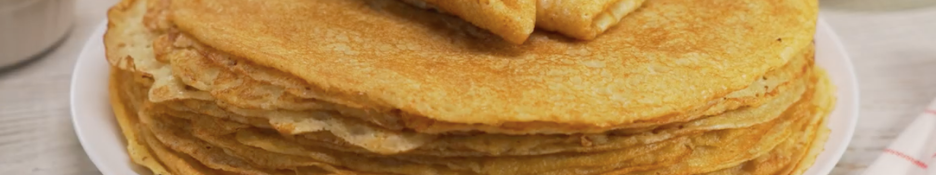 Crêpes avec ryazhenka