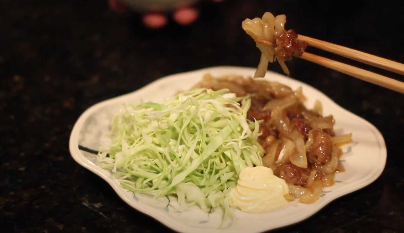 Image du plat : Shogayaki au porc et au gingembre