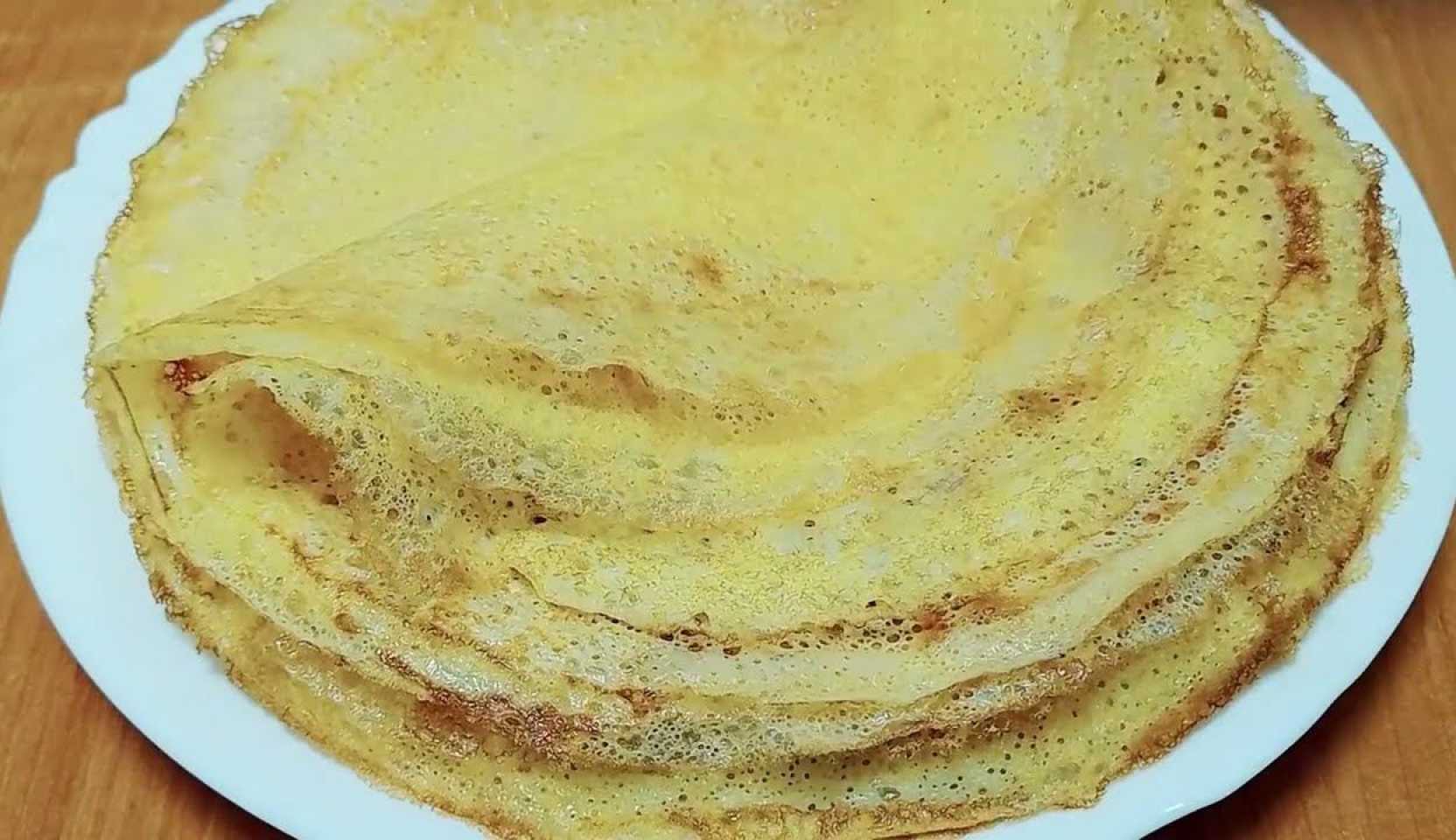 Image du plat : Crêpes à l'amidon avec du lait