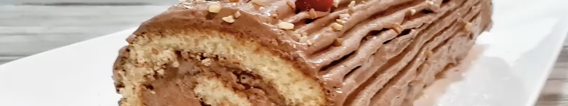 Bûche de Noël roulée