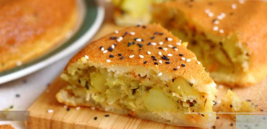 Recette : Tarte gélifiée aux pommes de terre et au chou