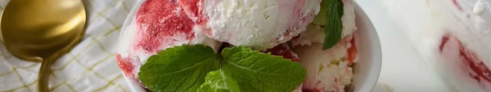 Crème glacée à la fraise Keto