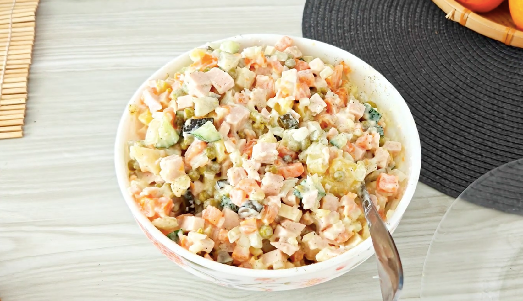 Image du plat : Salade Olivier végétarienne sans saucisse